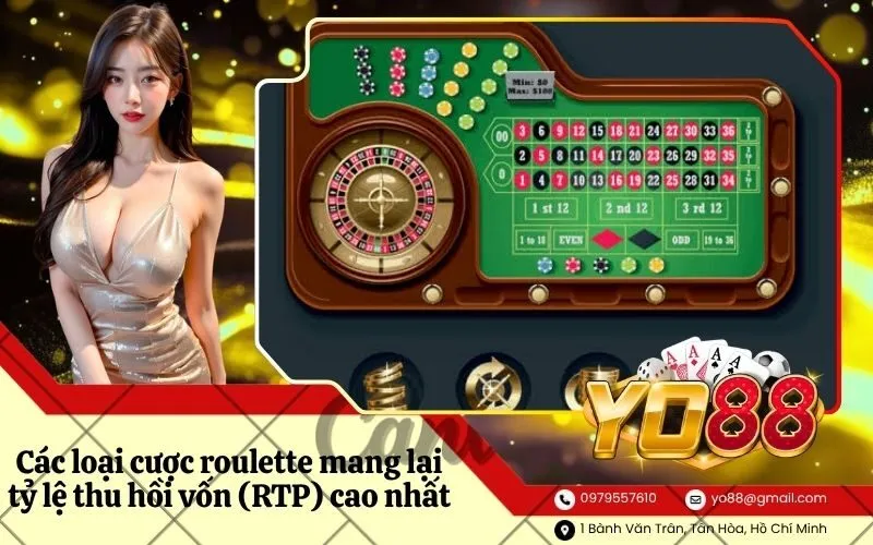 Các loại cược roulette mang lại tỷ lệ thu hồi vốn (RTP) cao nhất