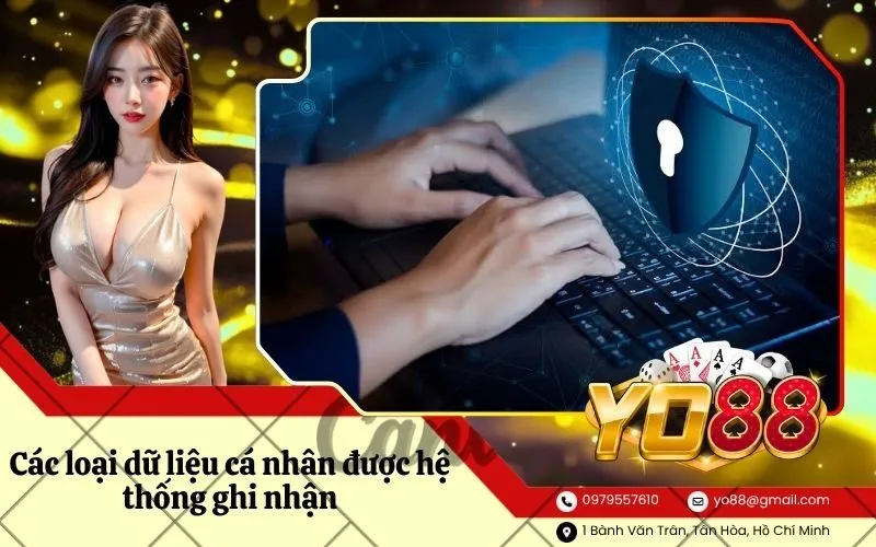 Các loại dữ liệu cá nhân được hệ thống ghi nhận